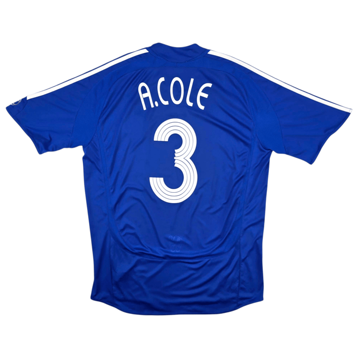2006/08 Chelsea Home Football Shirt (L) Adidas 3 A. Cole - Football Finery - FF301224