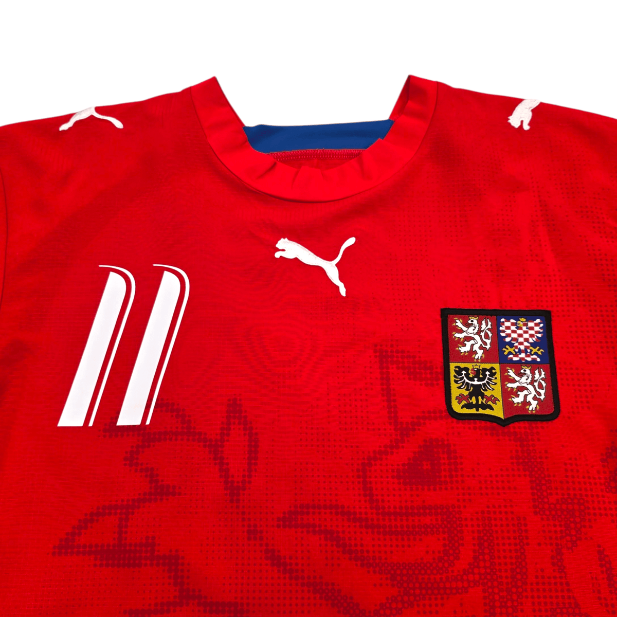 2006/08 Czech Republic Home Football Shirt (M) Puma 11 Nedved - Football Finery - FF304582