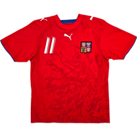 2006/08 Czech Republic Home Football Shirt (M) Puma 11 Nedved - Football Finery - FF304582
