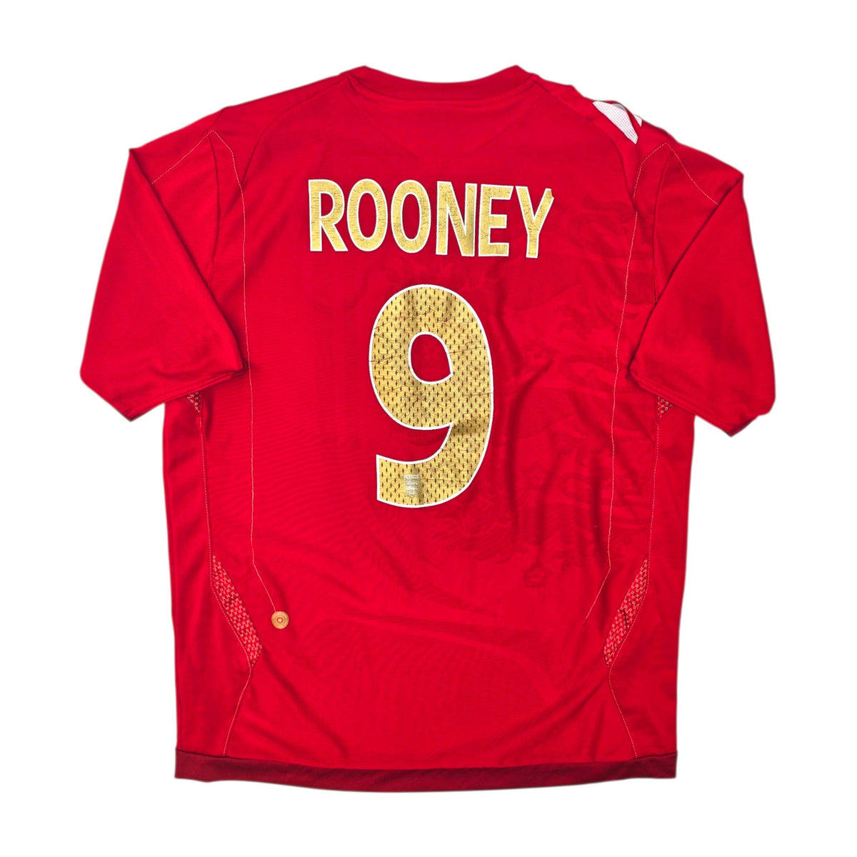 2006/08 England Away Football Shirt (L) Umbro 9 Rooney - Football Finery - FF307746