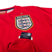 2006/08 England Away Football Shirt (L) Umbro 9 Rooney - Football Finery - FF307746