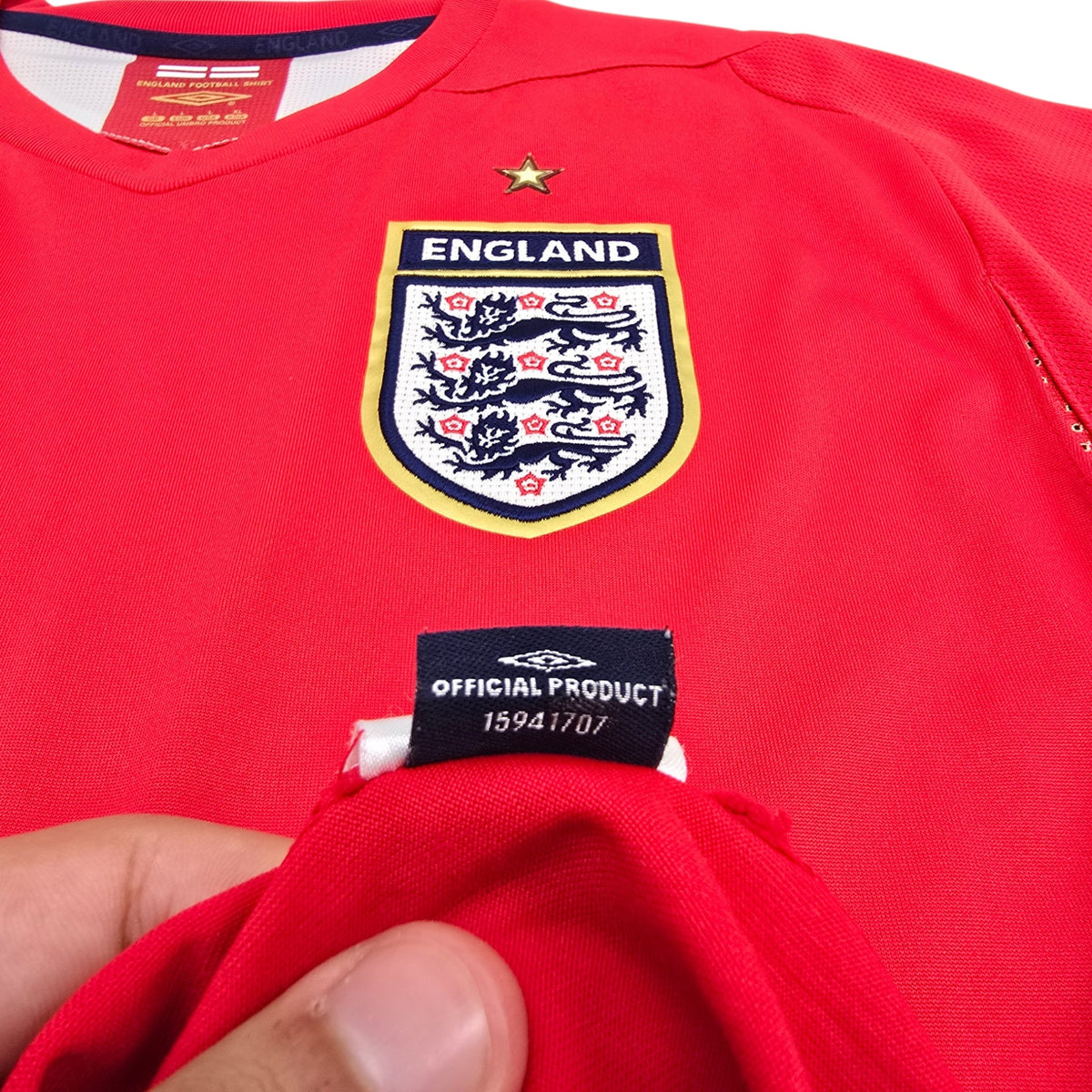 2006/08 England Away Football Shirt (L) Umbro - Football Finery - FF304834