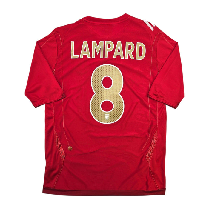 2006/08 England Away Football Shirt (M) Umbro #8 Lampard - Football Finery - FF307649