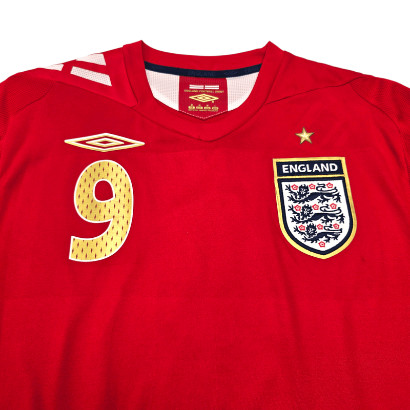 2006/08 England Away Football Shirt (M) Umbro #9 Rooney – Football