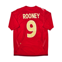 2006/08 England Away Football Shirt (M) Umbro 9 Rooney - Football Finery - FF304838