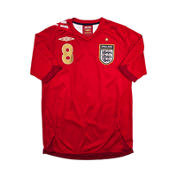 2006/08 England Away Football Shirt (S) Umbro 8 Lampard - Football Finery - FF304329