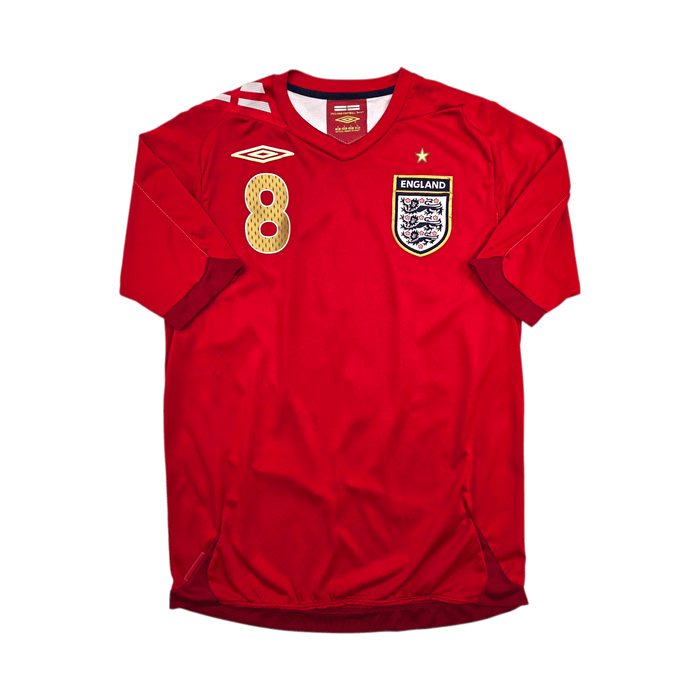 2006/08 England Away Football Shirt (S) Umbro 8 Lampard - Football Finery - FF304329