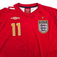 2006/08 England Away Football Shirt (XL) Umbro 11 J. Cole - Football Finery - FF305837