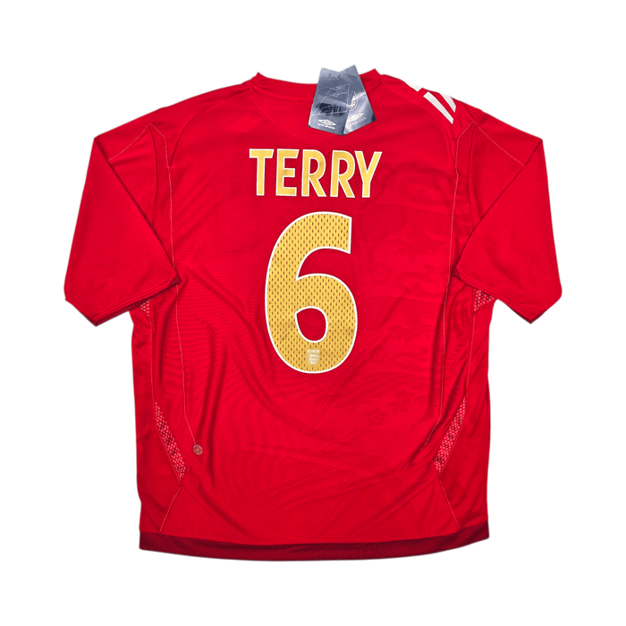 2006/08 England Away Football Shirt (XL) Umbro 6 Terry (Player Edition | BNWTs) - Football Finery - FF304131