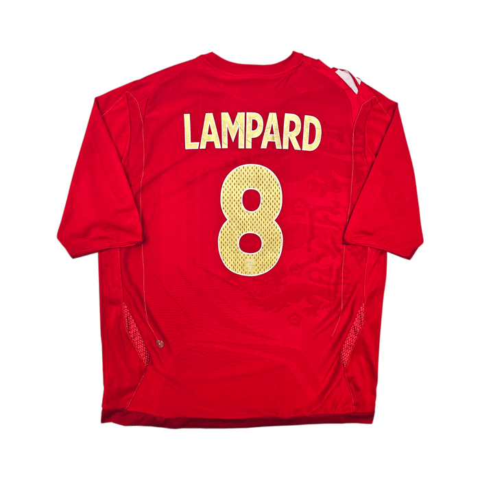 2006/08 England Away Football Shirt (XL) Umbro 8 Lampard - Football Finery - FF303516