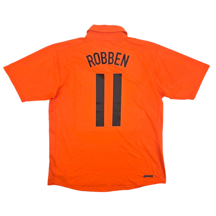 2006/08 Holland Home Football Shirt (XL) Nike #11 Robben - Football Finery - FF204321
