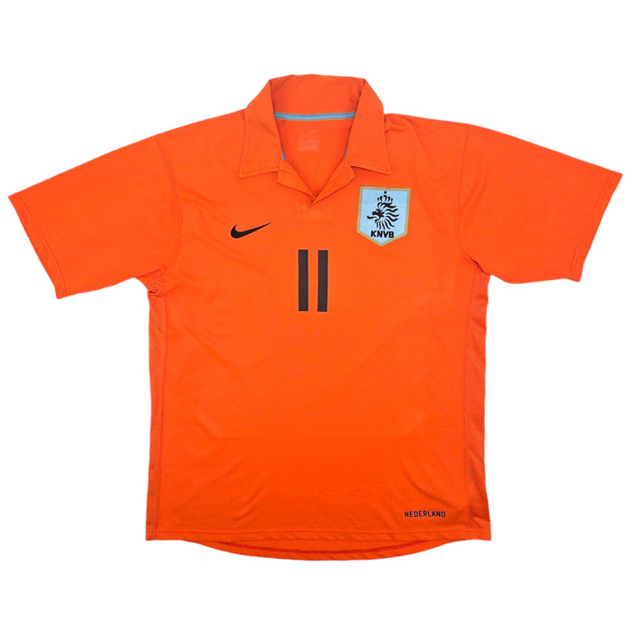 2006/08 Holland Home Football Shirt (XL) Nike #11 Robben - Football Finery - FF204321