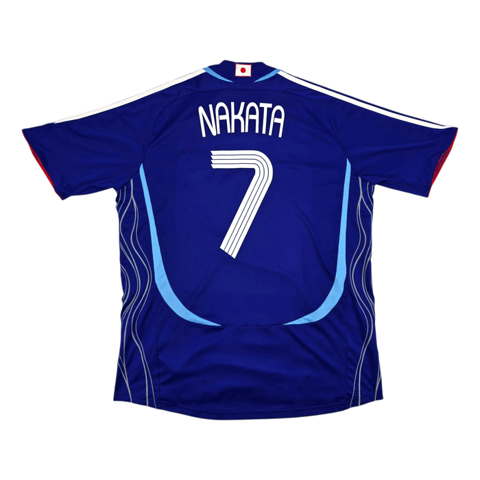 2006/08 Japan Home Football Shirt (XL) Adidas 7 Nakata - Football Finery - FF302043