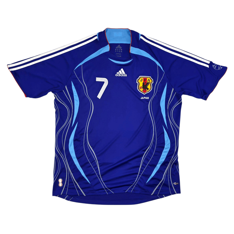 2006/08 Japan Home Football Shirt (XL) Adidas 7 Nakata - Football Finery - FF302043