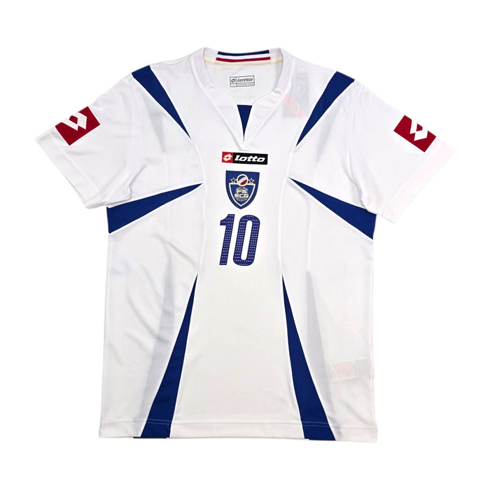 2006/08 Serbia & Montenegro Away Football Shirt (L) Lotto 10 Stankovic - Football Finery - FF305752