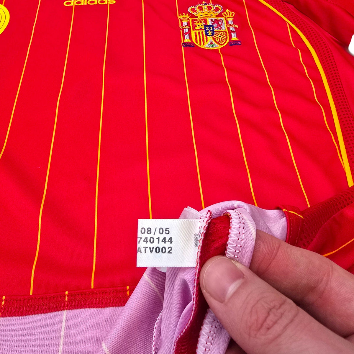 2006/08 Spain Home Football Shirt (L) Adidas 9 Torres - Football Finery - FF306056