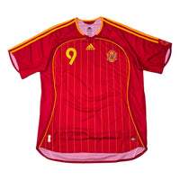 2006/08 Spain Home Football Shirt (L) Adidas 9 Torres - Football Finery - FF306056