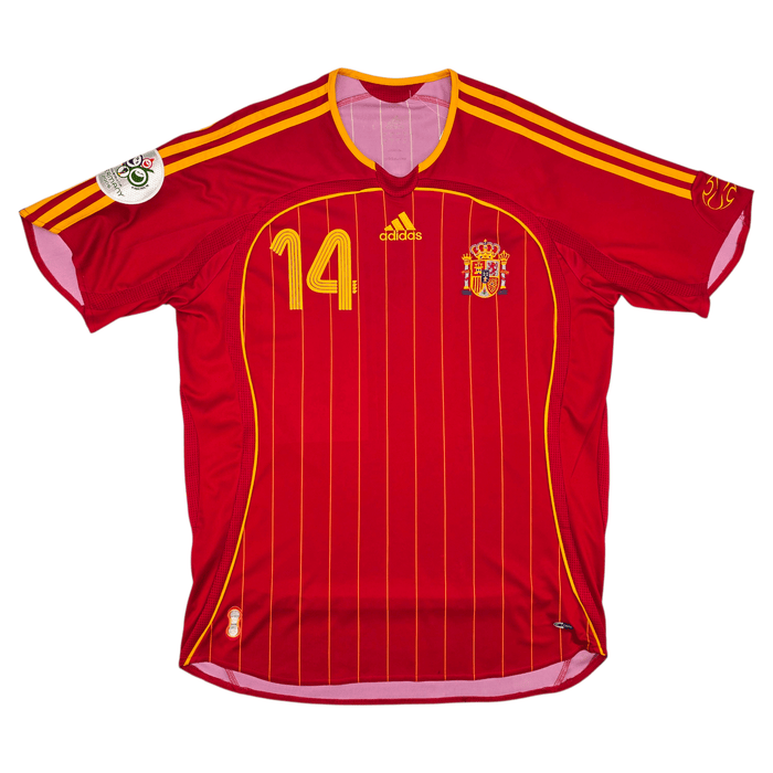 2006/08 Spain Home Football Shirt (M) Adidas 14 Alonso - Football Finery - FF301147