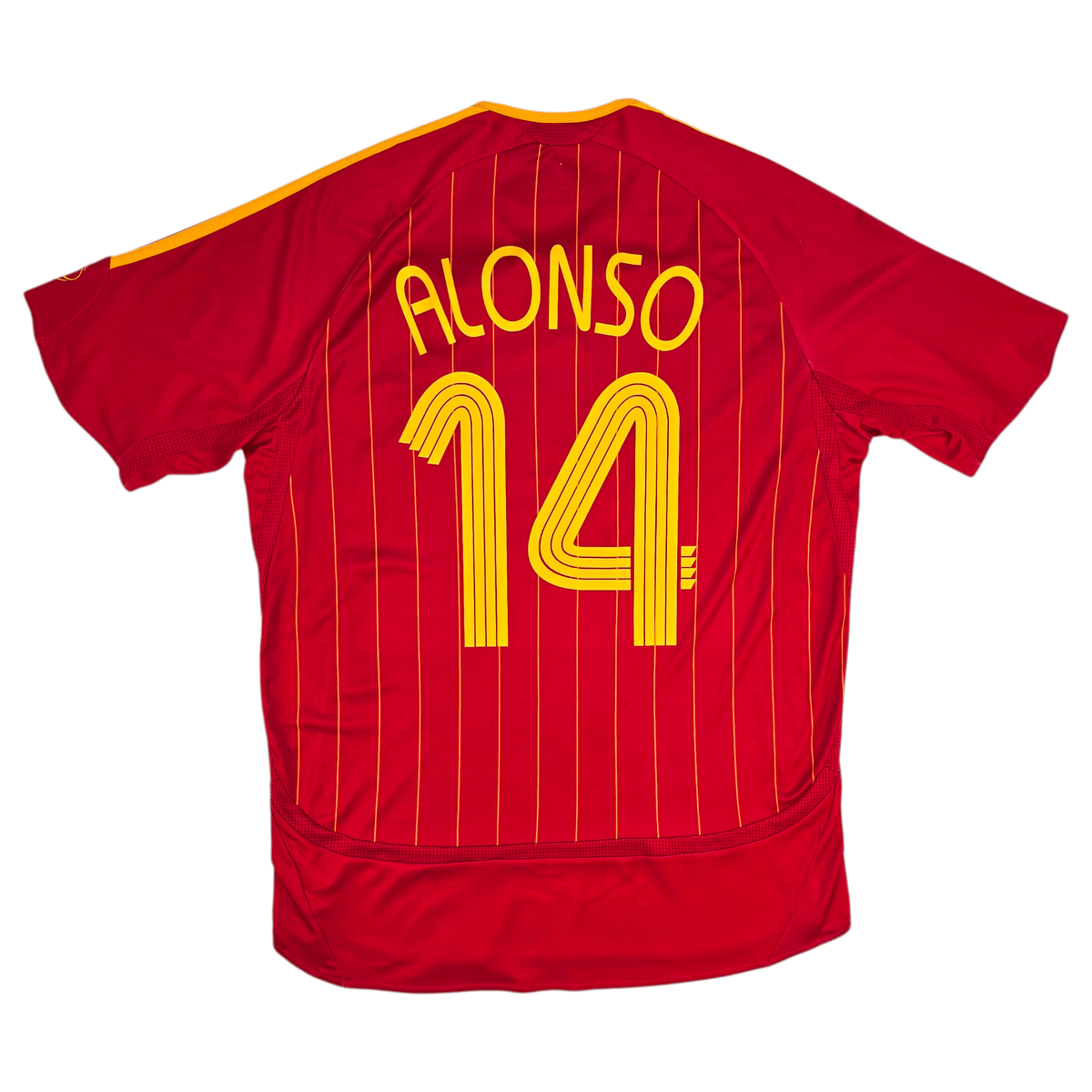 2006/08 Spain Home Football Shirt (M) Adidas 14 Alonso - Football Finery - FF301147