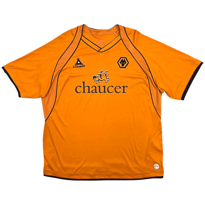 2006/08 Wolverhampton Wanderers Home Football Shirt (2XL) Le Coq Sportif - Football Finery - FF305611
