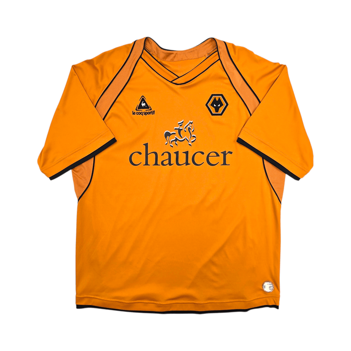 2006/08 Wolverhampton Wanderers Home Football Shirt (XL) Le Coq Sportif - Football Finery - FF304169