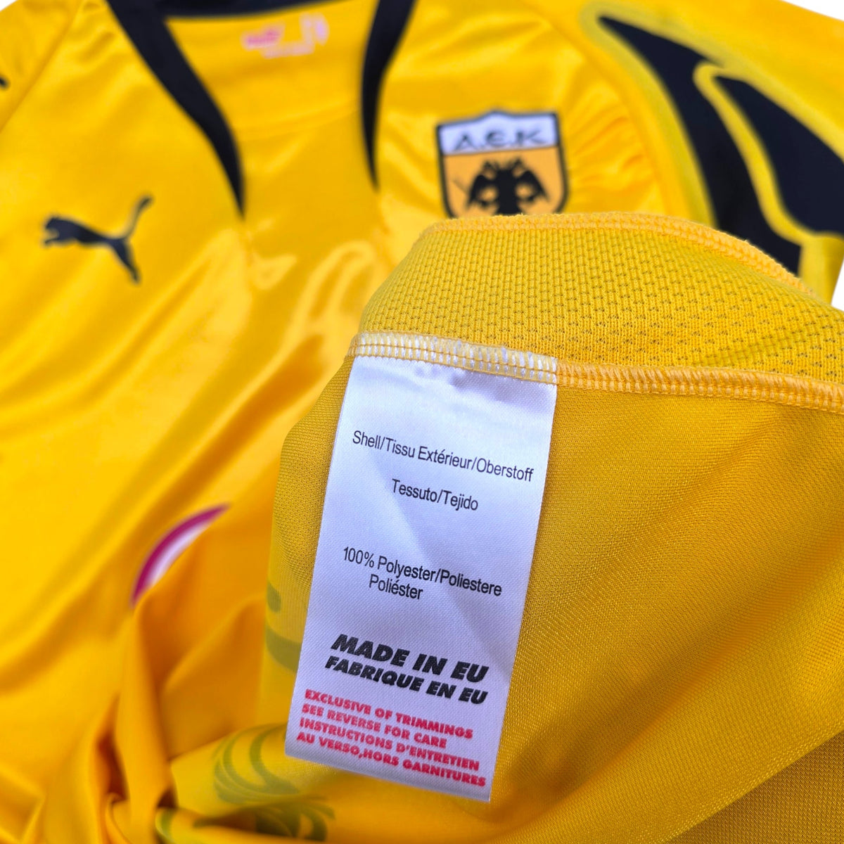 2007/08 AEK Athens Home Football Shirt (L) Puma - Football Finery - FF304900