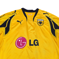 2007/08 AEK Athens Home Football Shirt (XL) Puma 10 Rivaldo - Football Finery - FF301767