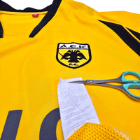 2007/08 AEK Athens Home Football Shirt (XL) Puma 10 Rivaldo - Football Finery - FF302953
