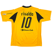 2007/08 AEK Athens Home Football Shirt (XL) Puma 10 Rivaldo - Football Finery - FF302953