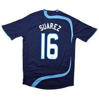 2007/08 Ajax Away Football Shirt (S) Adidas 16 Suarez - Football Finery - FF304610