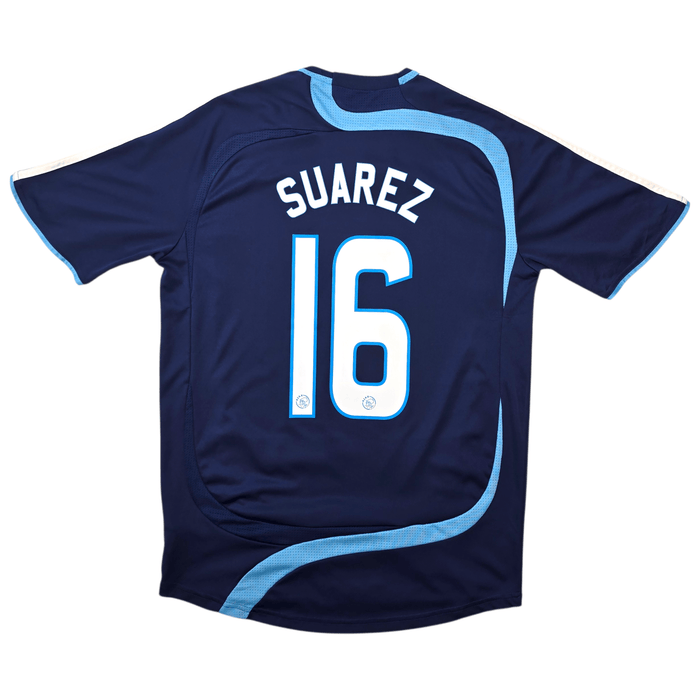 2007/08 Ajax Away Football Shirt (S) Adidas 16 Suarez - Football Finery - FF304610