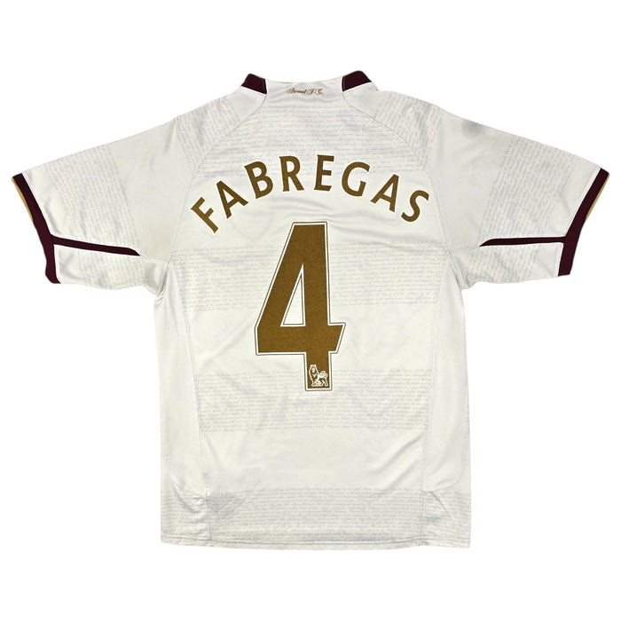 2007/08 Arsenal Away Football Shirt (S) Nike #4 Fabregas - Football Finery - FF204497