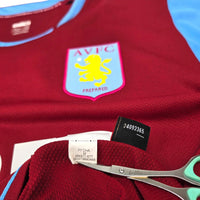 2007/08 Aston Villa Home Football Shirt (M) Nike 6 Barry - Football Finery - FF307452