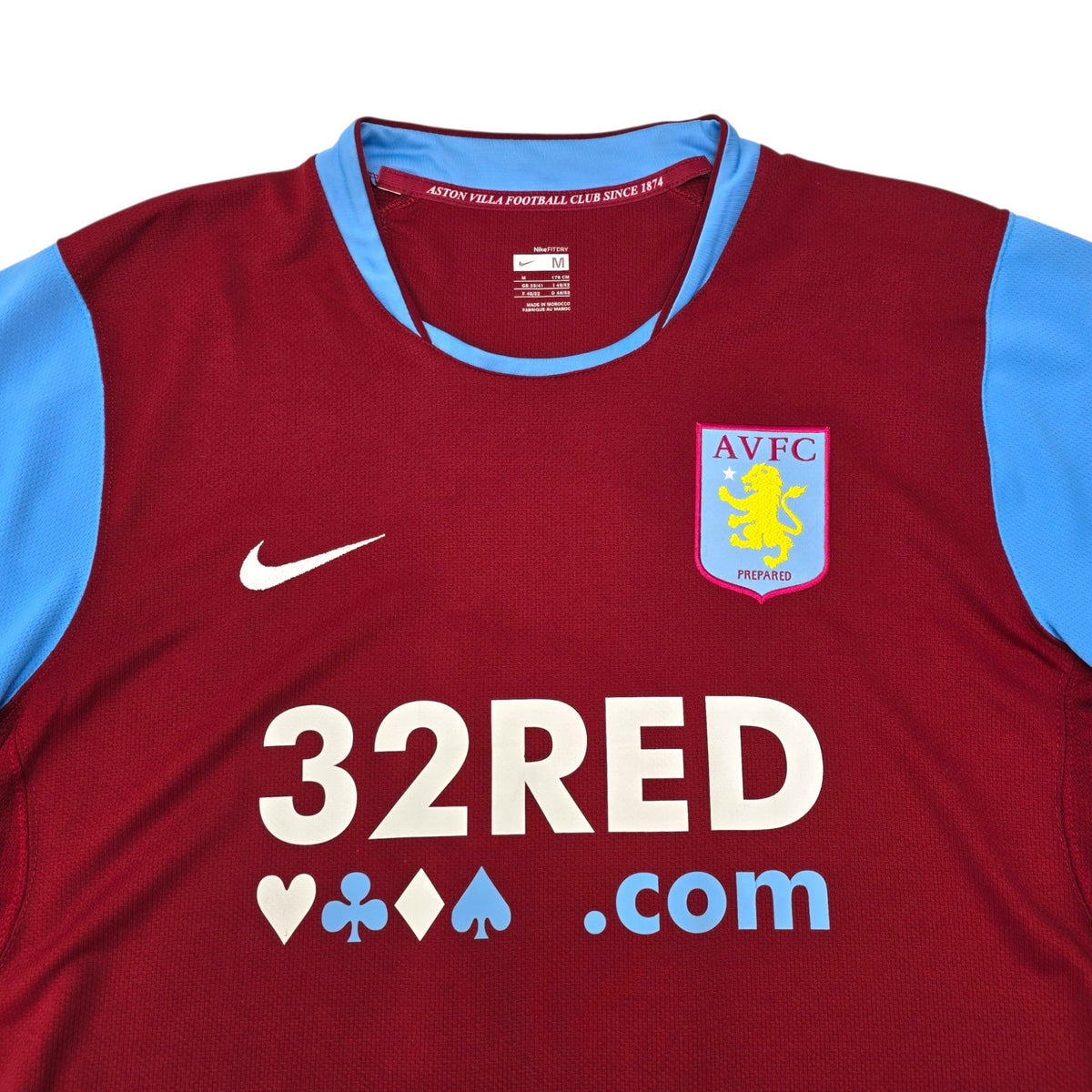 2007/08 Aston Villa Home Football Shirt (M) Nike 6 Barry - Football Finery - FF307452