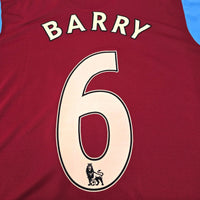 2007/08 Aston Villa Home Football Shirt (M) Nike 6 Barry - Football Finery - FF307452