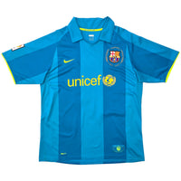 2007/08 Barcelona Away Football Shirt (L) Nike 10 Ronaldinho - Football Finery - FF306005