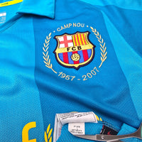 2007/08 Barcelona Away Football Shirt (L) Nike 10 Ronaldinho - Football Finery - FF306005