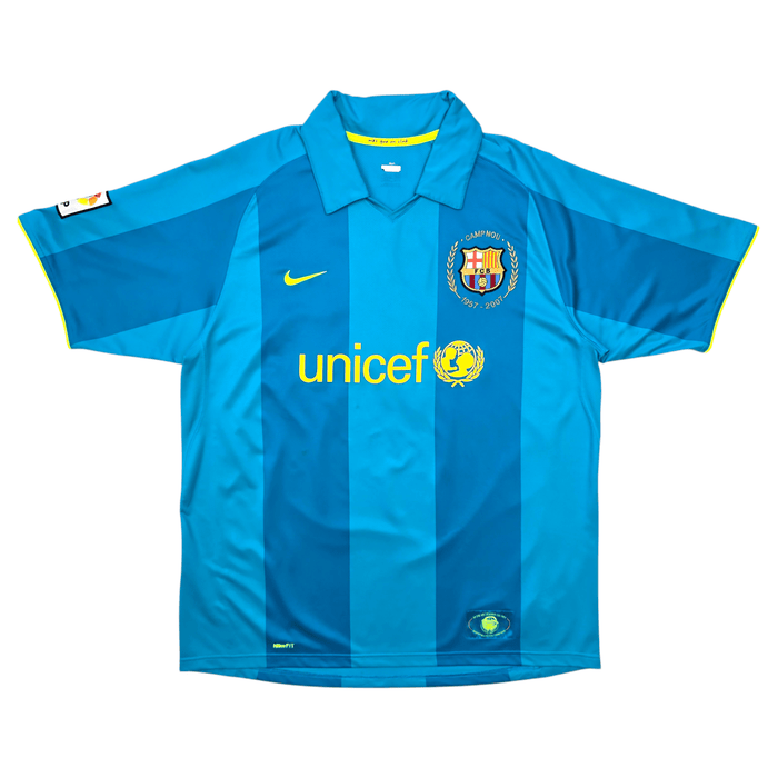 2007/08 Barcelona Away Football Shirt (XL) Nike 19 Messi - Football Finery - FF301574