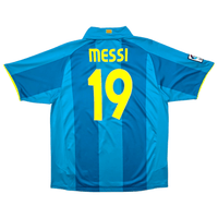 2007/08 Barcelona Away Football Shirt (XL) Nike 19 Messi - Football Finery - FF301574