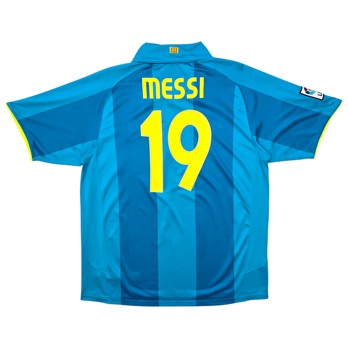 2007/08 Barcelona Away Football Shirt (XL) Nike 19 Messi - Football Finery - FF301574
