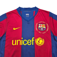2007/08 Barcelona Home Football Shirt (S) Nike 19 Messi - Football Finery - FF302618