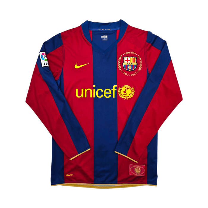 2007/08 Barcelona Home Football Shirt (S) Nike - Football Finery - FF304047