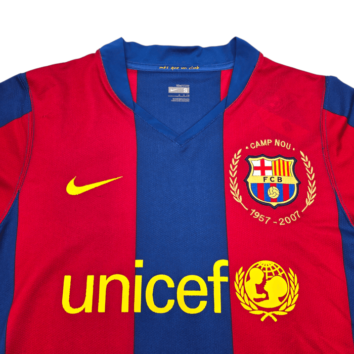 2007/08 Barcelona Home Football Shirt (S) Nike - Football Finery - FF304047