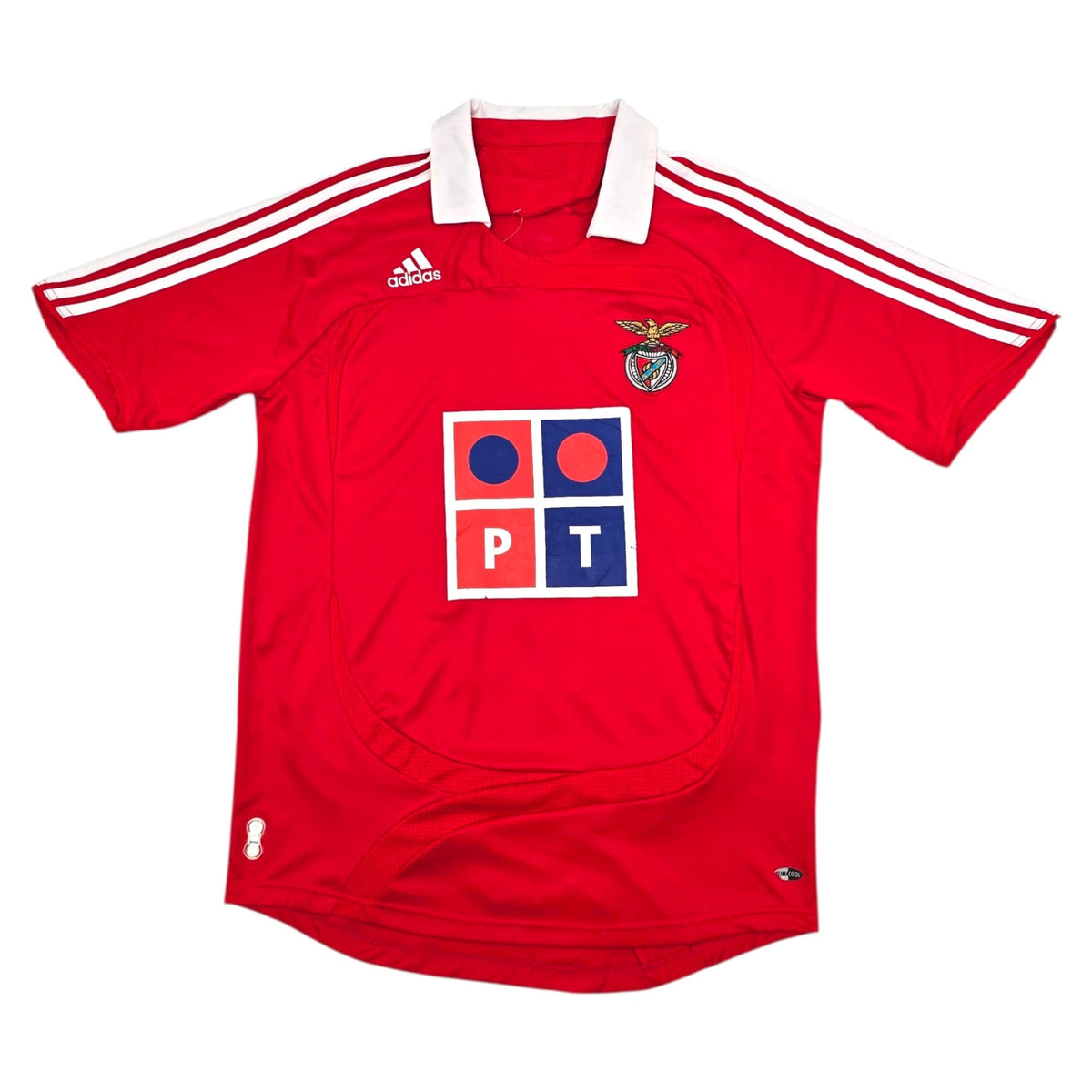 2007/08 Benfica Home Football Shirt (M) Adidas 20 Di Maria - Football Finery - FF304332