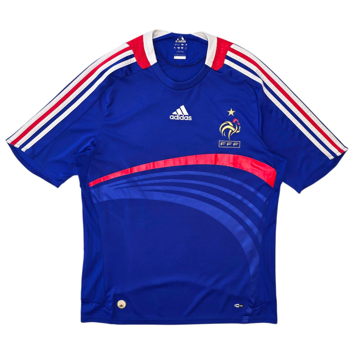 2007/08 France Home Football Shirt (L) Adidas - Football Finery - FF304268