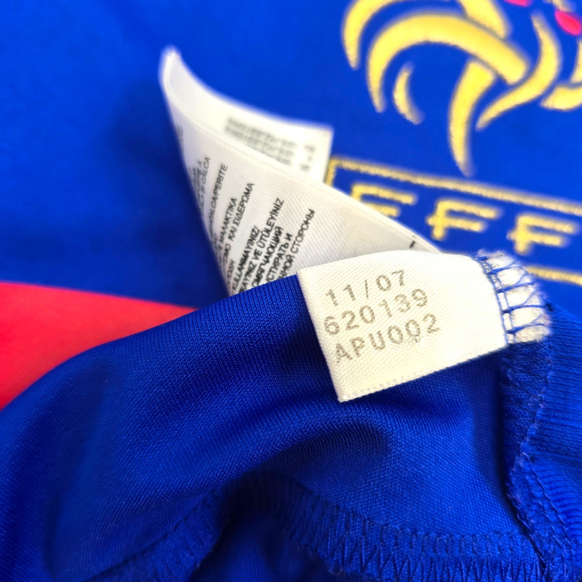 2007/08 France Home Football Shirt (M) Adidas - Football Finery - FF305275