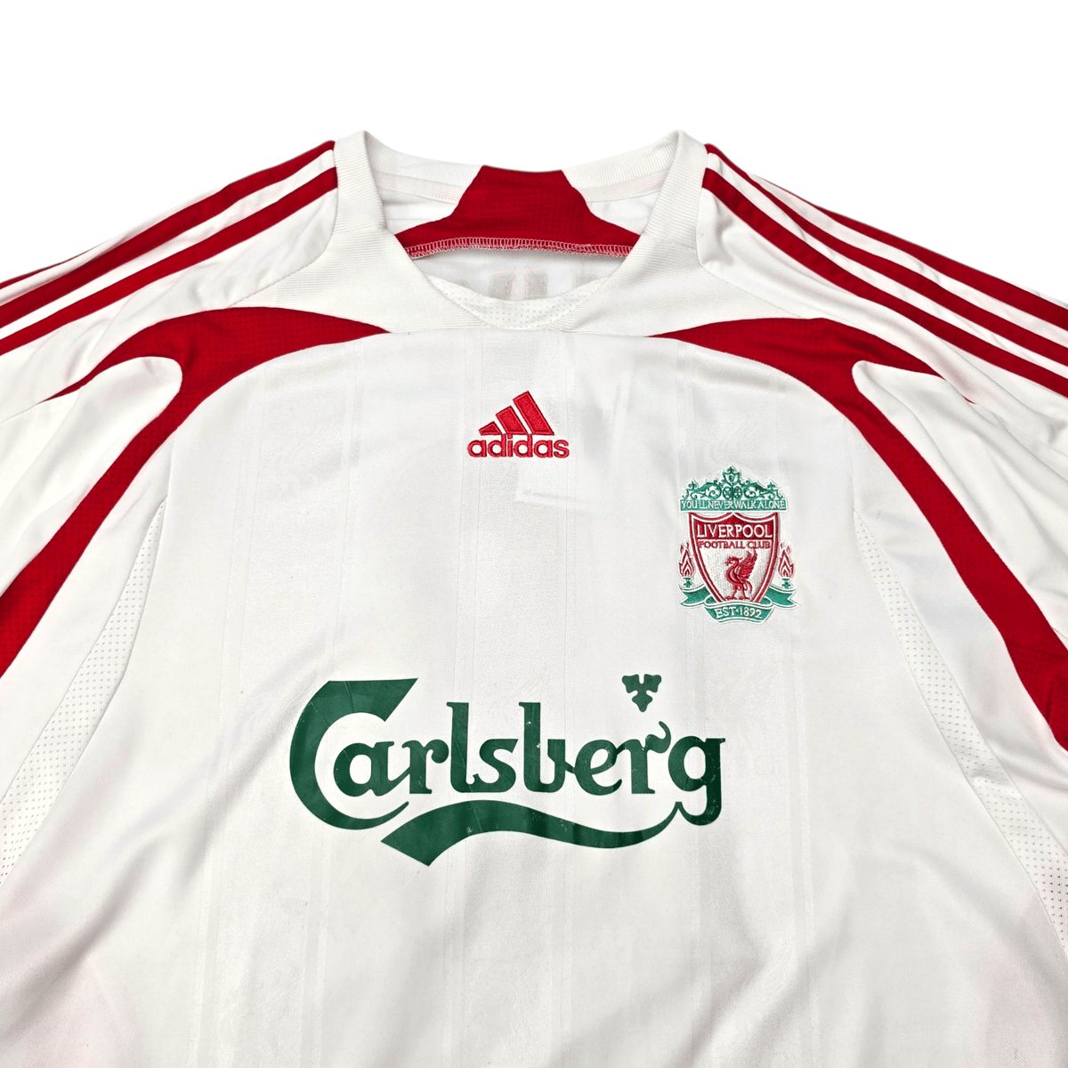 2007/08 Liverpool Away Football Shirt (2XL) Adidas 18 Kuyt - Football Finery - FF302741