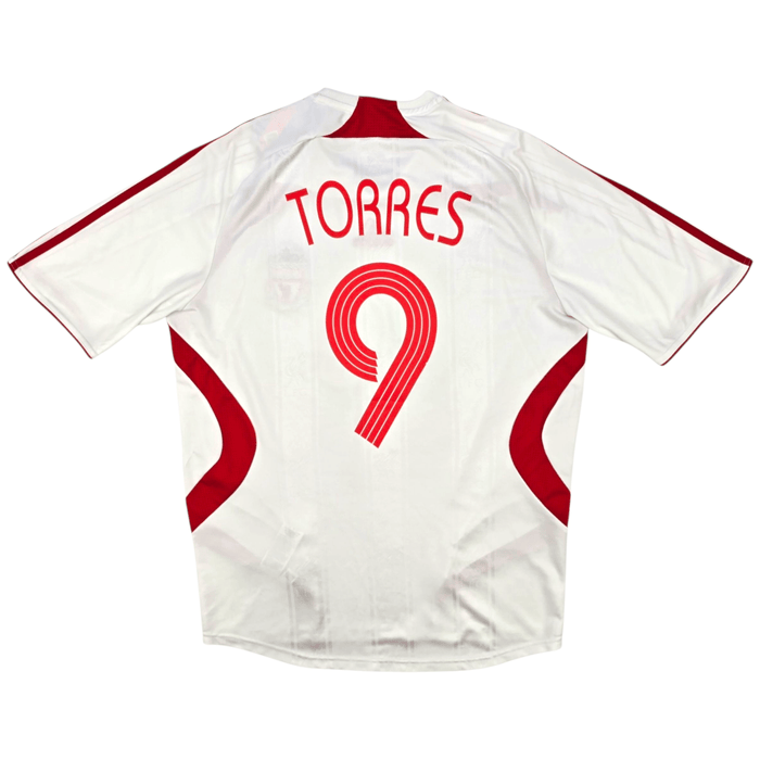 2007/08 Liverpool Away Football Shirt (M) Adidas 9 Torres - Football Finery - FF302443