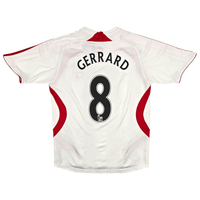 2007/08 Liverpool Away Football Shirt (S) Adidas #8 Gerrard - Football Finery - FF300830