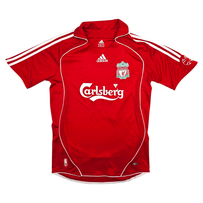 2007/08 Liverpool Home Football Shirt (S) Adidas 17 Bellamy - Football Finery - FF304198